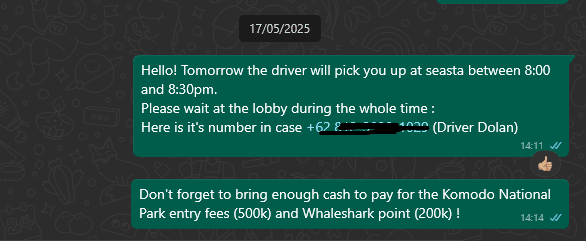 Payment and Booking 3 koko
